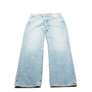 AYR The Slacker Jeans Men's Size 32x30 Button Fly Denim Made In USA (34x30.5)